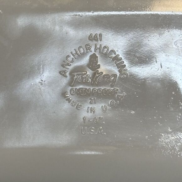 Fire King Loaf Pan Anchor Hocking Natures Bounty Loaf Pan 1Qt Retro 1970-Vintage - Picture 8 of 10